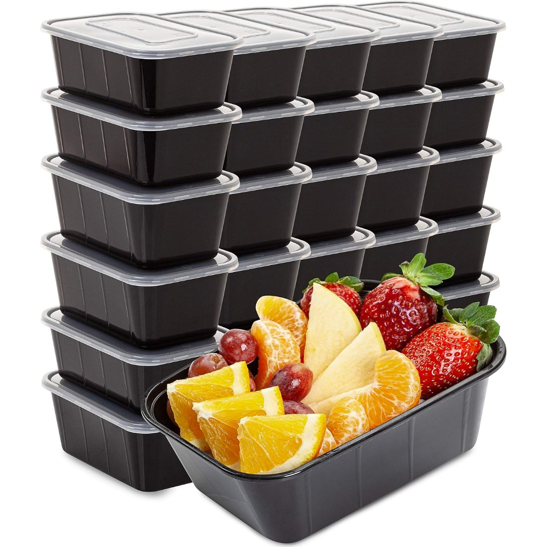 24 oz Plastic Meal Boxes, 30 Pack, view 2