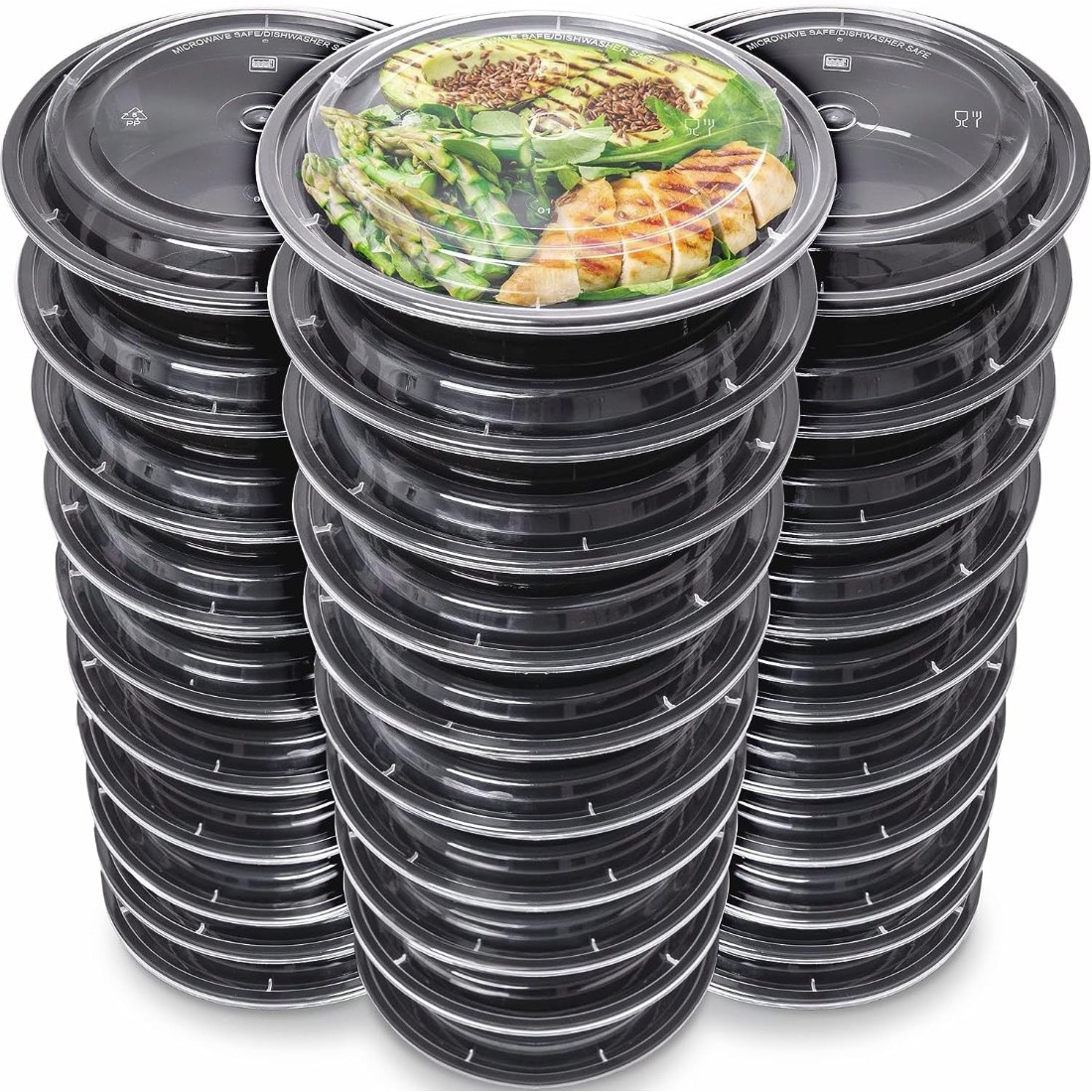 24 oz Plastic Meal Boxes, 30 Pack, view 4