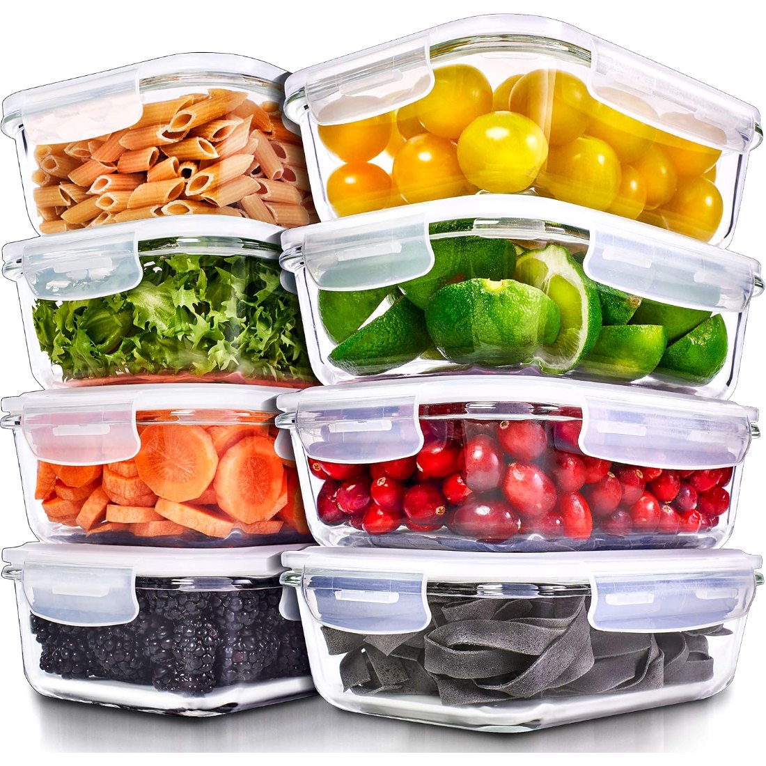 27 oz Divided Glass Dishes, 2 Compartments, 5 Pack, view 7
