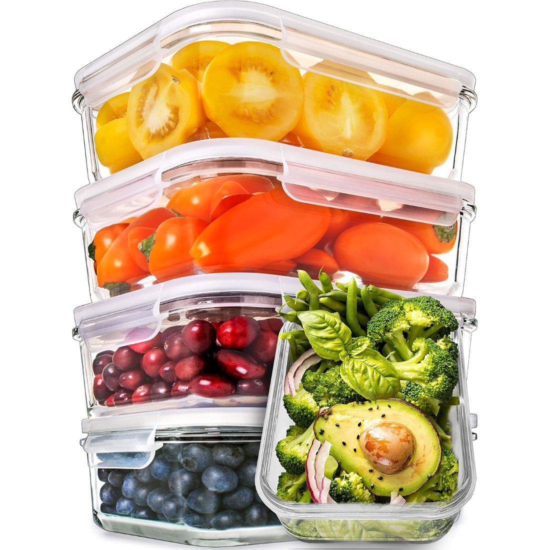34 oz Divided Glass Dishes, 3 Compartments, 4 Pack, view 6
