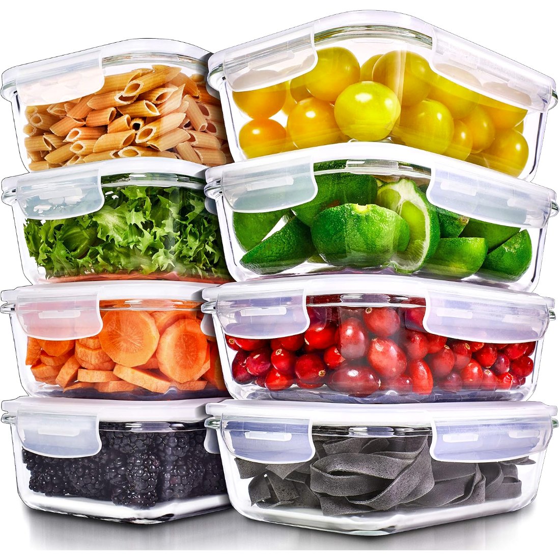 36 oz Divided Glass Dishes, 2 Compartments, 5 Pack, view 7