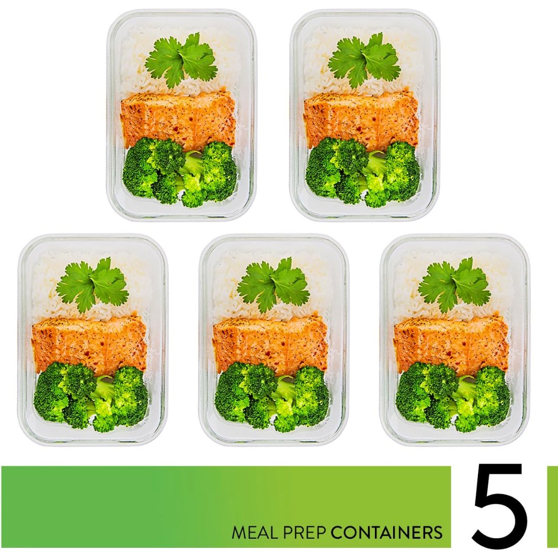 36 oz Glass 5 Pack with 50 Plastic Boxes, view 5
