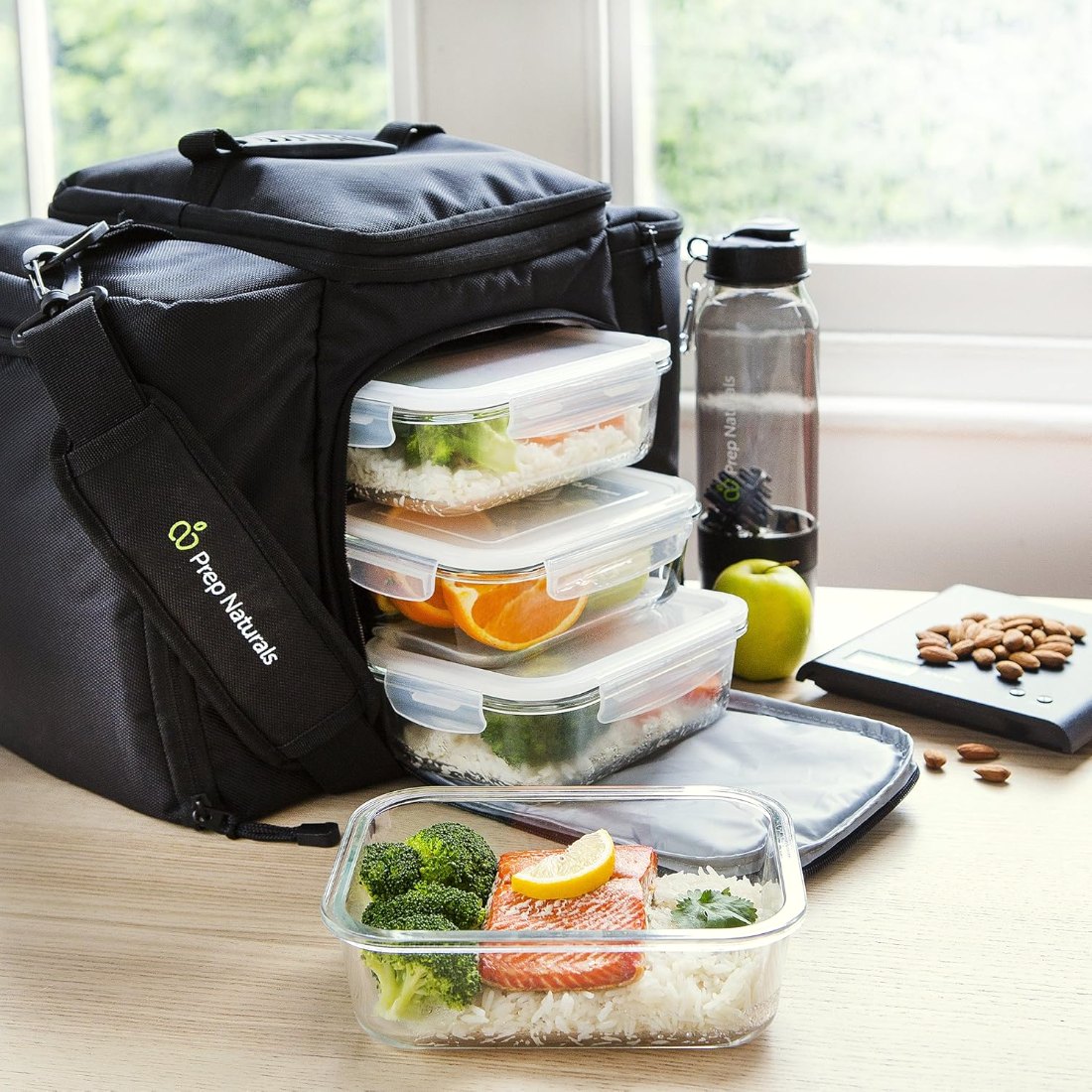 36 oz Glass Meal Prep Dishes, 5 Pack, view 7
