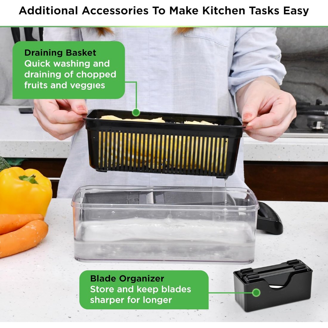 8-in-1 Vegetable Chopper and Mandoline, view 2