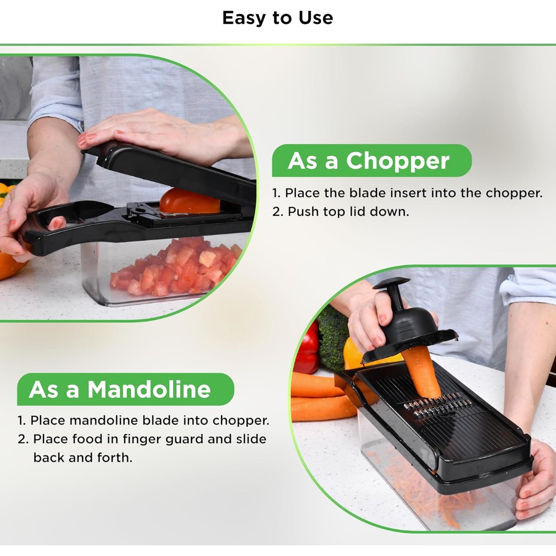 8-in-1 Vegetable Chopper and Mandoline, view 6